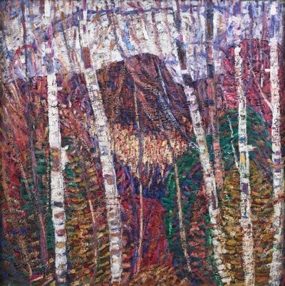 Białe brzozy, ok. 1908 (olej na płótnie) autorstwa Marsden Hartley