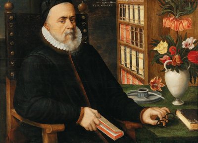 Portret uczonego Carolus Clusius 1526-1609, 1589. autorstwa Marten van Valckenborch