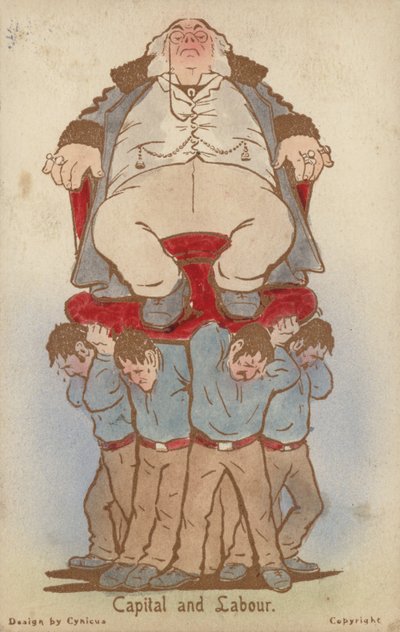 Kapitał i praca (kolor lito) autorstwa Martin  Anderson