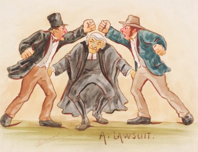 Pozew (akwarela) autorstwa Martin  Anderson