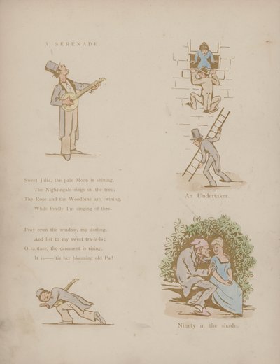 Strona z Humorów Cynikusa (kolorowa grawerunek) autorstwa Martin  Anderson