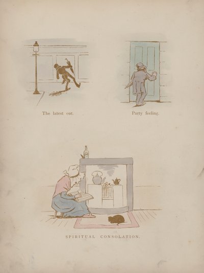 Strona z Humorów Cynikusa (kolorowa grawerunek) autorstwa Martin  Anderson