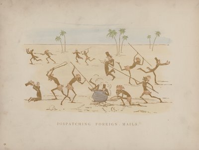 Strona z Humorów Cynikusa (kolorowa grawerunek) autorstwa Martin  Anderson