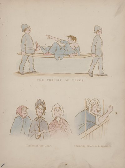 Strona z Humorów Cynikusa (kolorowa grawerunek) autorstwa Martin  Anderson