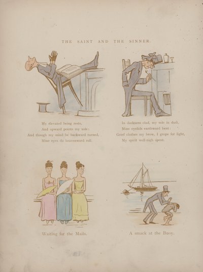 Strona z Humorów Cynikusa (kolorowa grawerunek) autorstwa Martin  Anderson