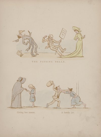 Strona z Humorów Cynikusa (kolorowa grawerunek) autorstwa Martin  Anderson