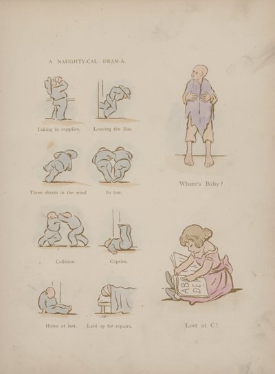 Strona z Humorów Cynikusa (kolorowa grawerunek) autorstwa Martin  Anderson