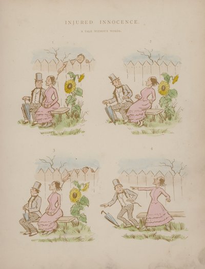 Strona z Humorów Cynikusa (kolorowa grawerunek) autorstwa Martin  Anderson