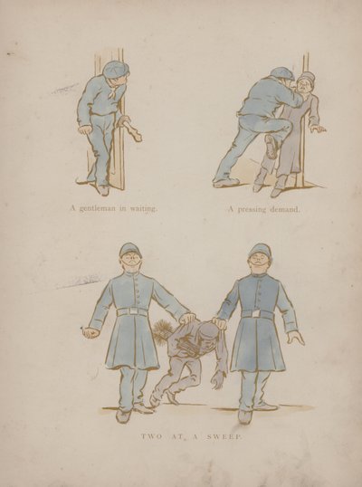 Strona z Humorów Cynikusa (kolorowa grawerunek) autorstwa Martin  Anderson