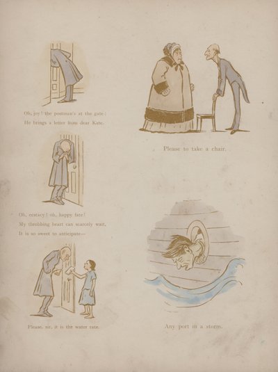 Strona z Humorów Cynikusa (kolorowa grawerunek) autorstwa Martin  Anderson