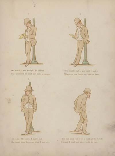 Strona z Humorów Cynikusa (kolorowa grawerunek) autorstwa Martin  Anderson