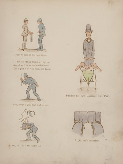 Strona z Humorów Cynikusa (kolorowa grawerunek) autorstwa Martin  Anderson