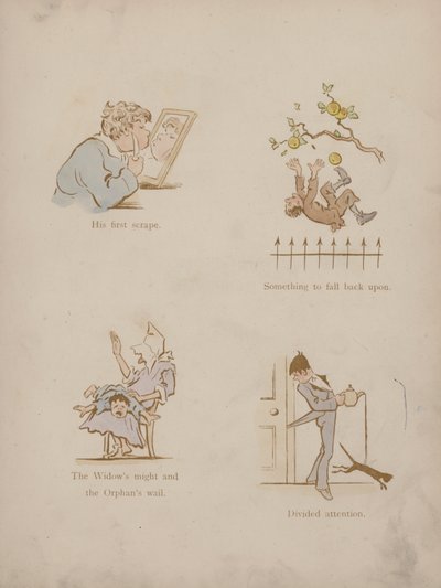 Strona z Humorów Cynikusa (kolorowa grawerunek) autorstwa Martin  Anderson