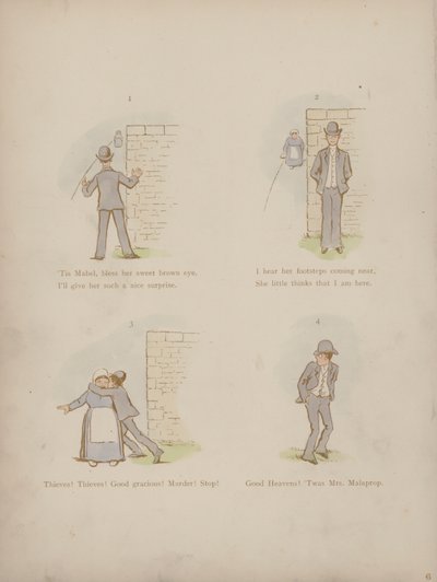 Strona z Humorów Cynikusa (kolorowa grawerunek) autorstwa Martin  Anderson