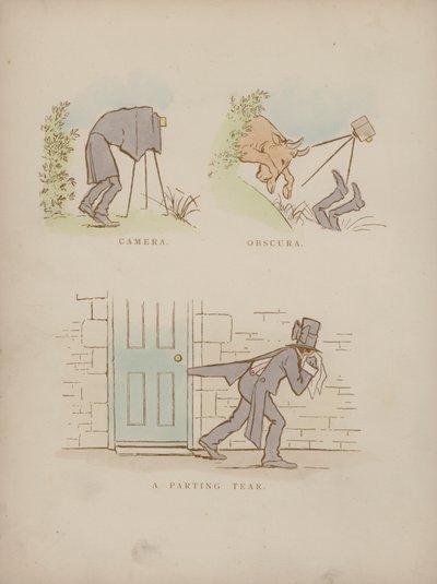 Strona z Humorów Cynikusa (kolorowa grawerunek) autorstwa Martin  Anderson