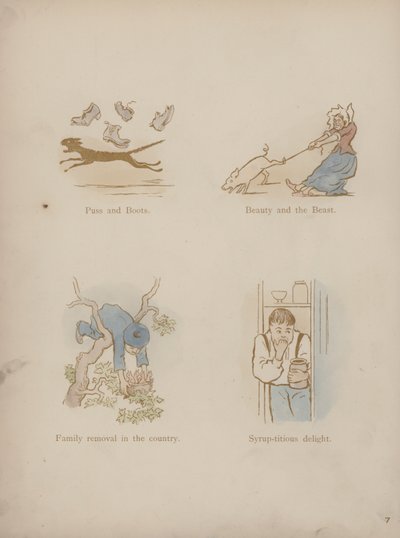 Strona z Humorów Cynikusa (kolorowa grawerunek) autorstwa Martin  Anderson