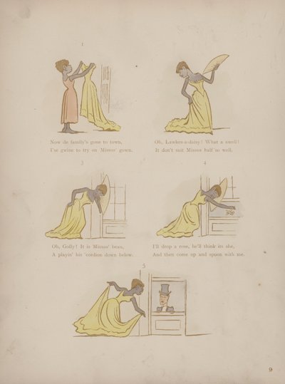 Strona z Humorów Cynikusa (kolorowa grawerunek) autorstwa Martin  Anderson