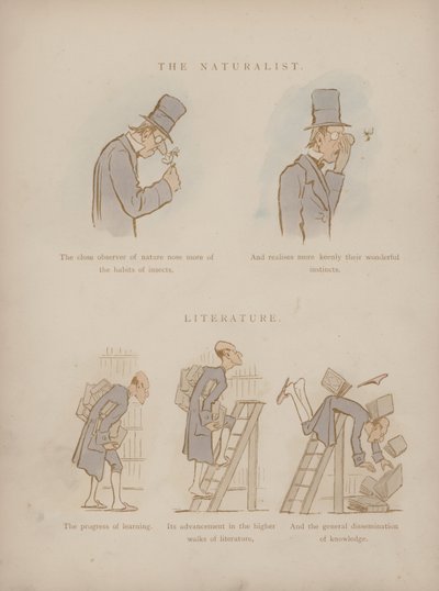 Strona z Humorów Cynikusa (kolorowa grawerunek) autorstwa Martin  Anderson