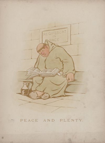 Strona z Humorów Cynikusa (kolorowa grawerunek) autorstwa Martin  Anderson