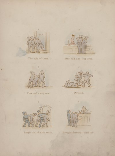 Strona z Humorów Cynikusa (kolorowa grawerunek) autorstwa Martin  Anderson