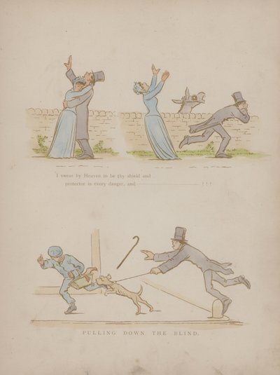 Strona z Humorów Cynikusa (kolorowa grawerunek) autorstwa Martin  Anderson