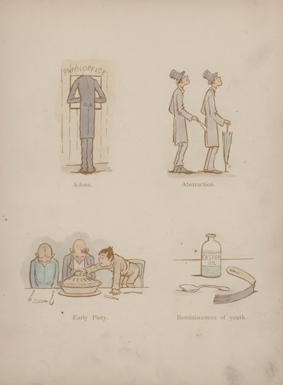 Strona z Humorów Cynikusa (kolorowa grawerunek) autorstwa Martin  Anderson