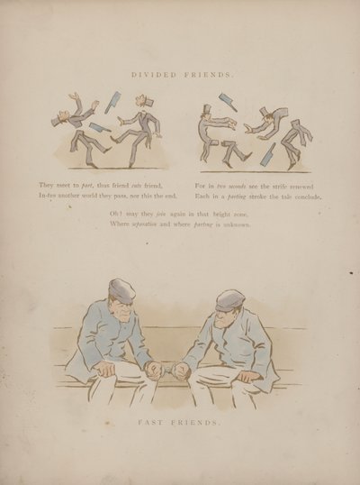 Strona z Humorów Cynikusa (kolorowa grawerunek) autorstwa Martin  Anderson