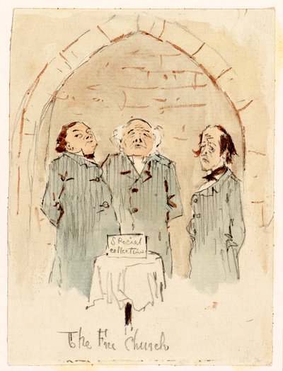 Wolny Kościół (ołówek i akwarela) autorstwa Martin  Anderson