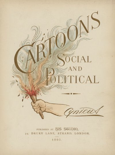 Ilustracja strony tytułowej do kreskówek społecznych i politycznych autorstwa Cynicus autorstwa Martin Cynicus Anderson