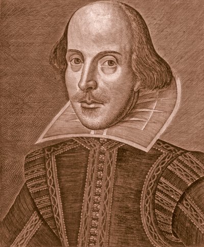 Portret Szekspira, 1623. autorstwa Martin Droeshout