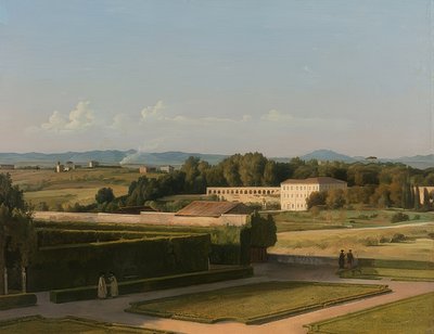 Widok na ogrody Willi Medici. 1811-16 autorstwa Martin Drölling