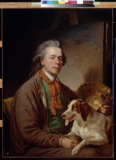 Autoportret autorstwa Quadala, Martin Ferdinand (1736-1808). olej na płótnie autorstwa Martin Ferdinand Quadal