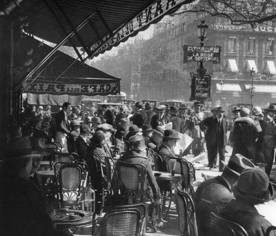 Cafe de la Paix, Paryż, 1937 autorstwa Martin Hurlimann