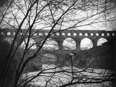 Pont du Gard, Prowansja, Francja, 1937 autorstwa Martin Hurlimann