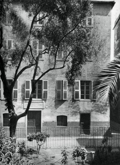 Dom, w którym urodził się Napoleon, Ajaccio, Korsyka, 1937. autorstwa Martin Hurlimann