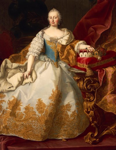 Austria, Wiedeń, Portret Marii Teresy Habsburg, Świętej Cesarzowej Rzymskiej autorstwa Martin II Mytens or Meytens