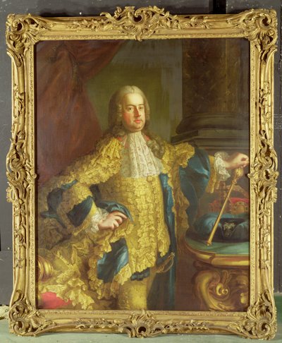 Portret cesarza Franciszka I (1708-65) autorstwa Martin II Mytens or Meytens