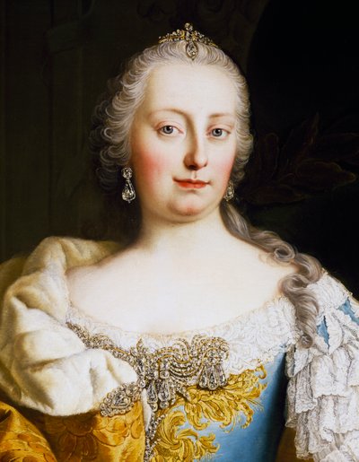 Portret cesarzowej Marii Teresy Austrii (Wiedeń) autorstwa Martin II Mytens or Meytens