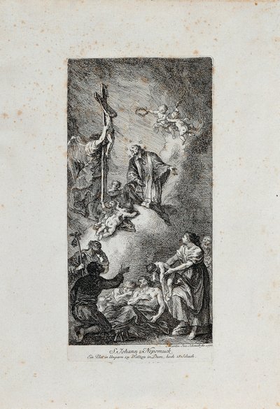 Apoteoza św. Jana Nepomucena autorstwa Martin Johann Schmidt