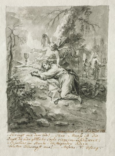 Chrystus na Górze Oliwnej autorstwa Martin Johann Schmidt