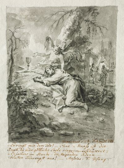 Chrystus na Górze Oliwnej, 1788. autorstwa Martin Johann Schmidt
