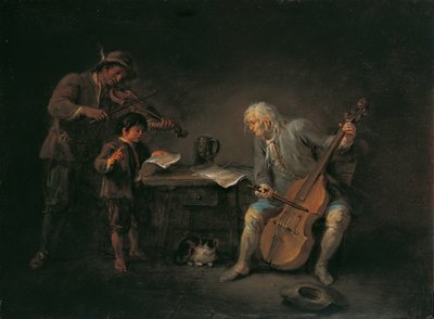 muzycy autorstwa Martin Johann Schmidt