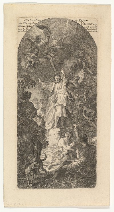 Św. Jakub Większy, ca. 1764. autorstwa Martin Johann Schmidt