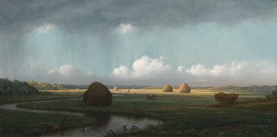 Nagły prysznic, bagna Newbury autorstwa Martin Johnson Heade