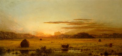 Wschód słońca, Łąki Hoboken, ok. 1875-1885 autorstwa Martin Johnson Heade