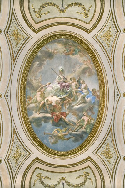 La Sapienza, strop Salone d Onore lub Sala Napoleonica, 1777 autorstwa Martin Knoller