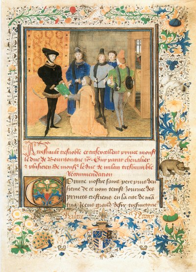 Walka między cnotą a fortuną, wiersz Martina Le Franca zamówiony przez Philippe