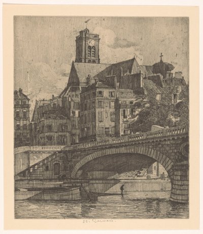 Widok na Saint-Gervais w Paryżu autorstwa Martin Monnickendam