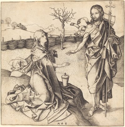 Chrystus ukazuje się Marii Magdalenie autorstwa Martin Schongauer