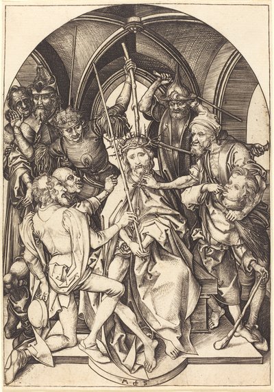 Chrystus ukoronowany cierniem autorstwa Martin Schongauer